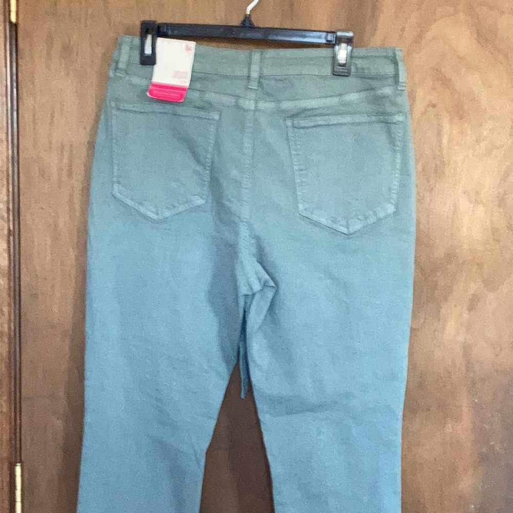 So high rise belted jegging green size 15 / 32 juniors - Picture 15 of 17